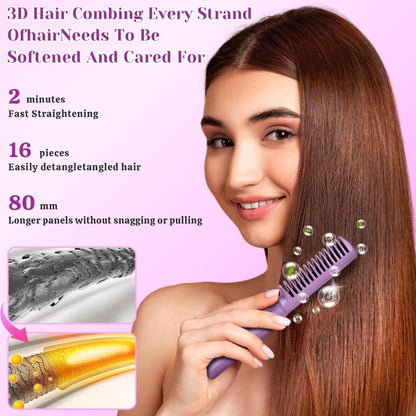 Cordless Mini Hair Straightener - Portable, Rechargeable & Adjustable